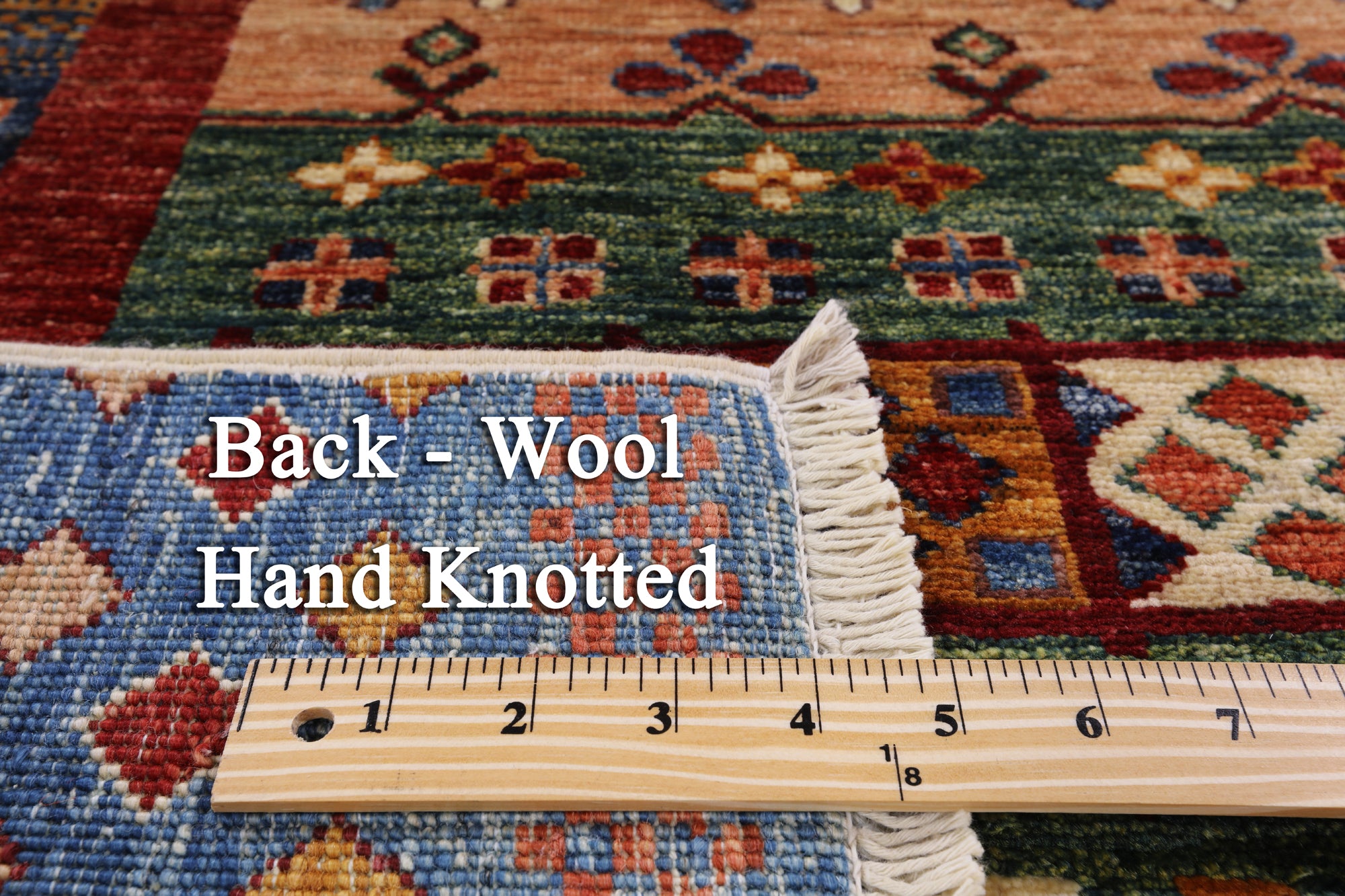 Persian Gabbeh Handmade Wool Rug - 4' 3" X 6' 1" - Golden Nile