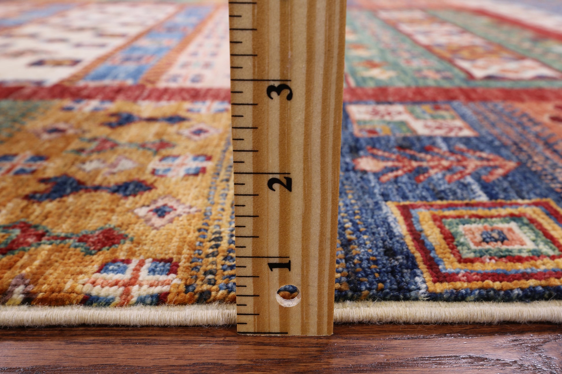 Persian Gabbeh Handmade Wool Rug - 4' 3" X 6' 1" - Golden Nile