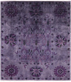 William Morris Overdyed Full Pile Handmade Wool Rug - 8' 1" X 9' 2" - Golden Nile