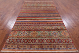 Tribal Khorjin Persian Gabbeh Hand Knotted Wool Rug - 5' 8" X 9' 5" - Golden Nile