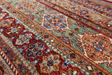 Tribal Khorjin Persian Gabbeh Hand Knotted Wool Rug - 5' 8" X 9' 5" - Golden Nile