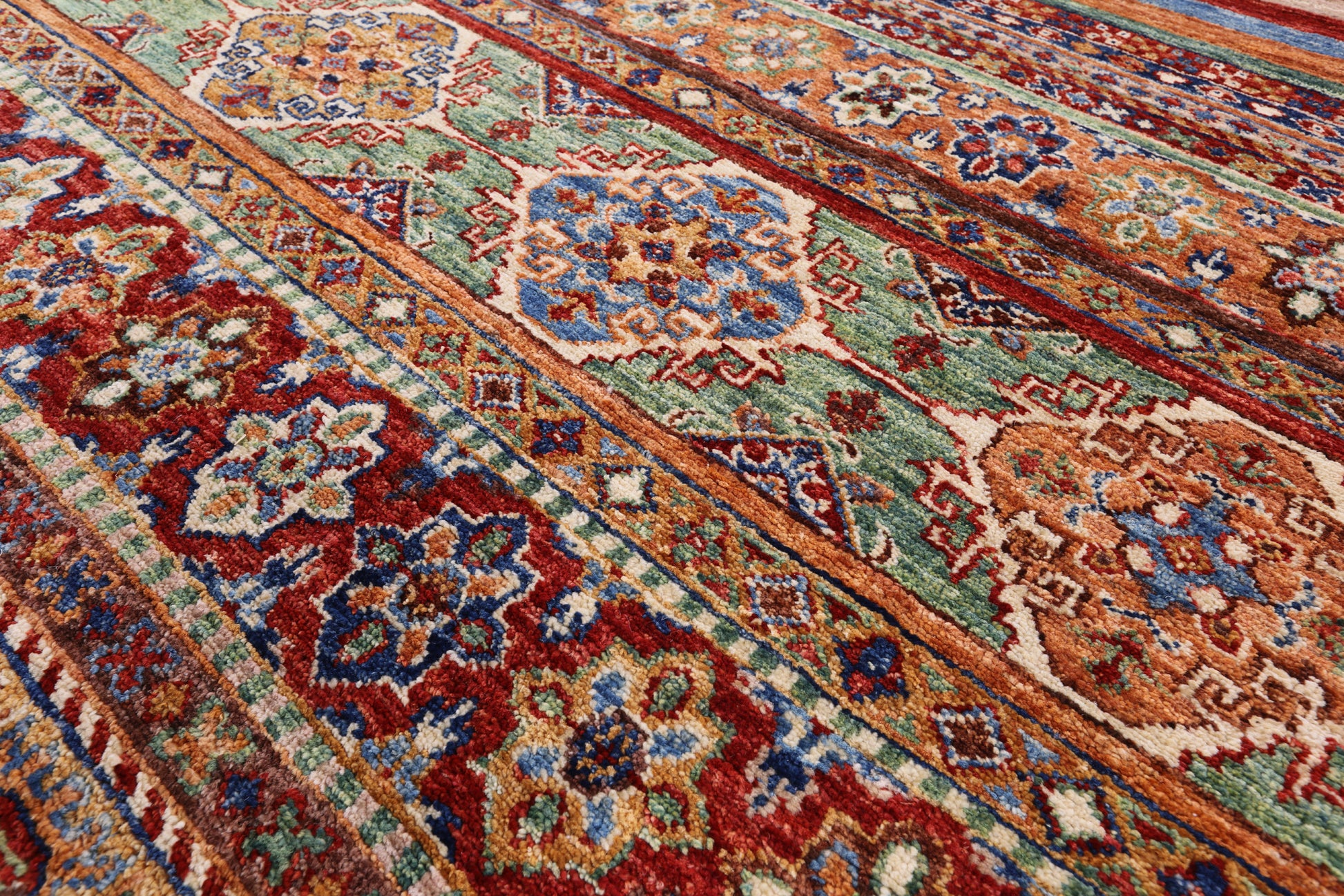 Tribal Khorjin Persian Gabbeh Hand Knotted Wool Rug - 5' 8" X 9' 5" - Golden Nile