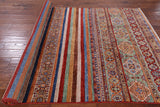 Tribal Khorjin Persian Gabbeh Hand Knotted Wool Rug - 5' 8" X 9' 5" - Golden Nile