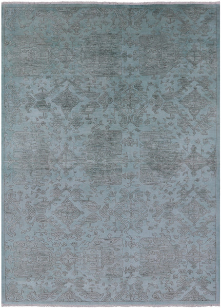 Full Pile Overdyed Hand Knotted Wool Rug - 6' 1" X 8' 6" - Golden Nile