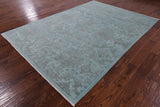 Full Pile Overdyed Hand Knotted Wool Rug - 6' 1" X 8' 6" - Golden Nile