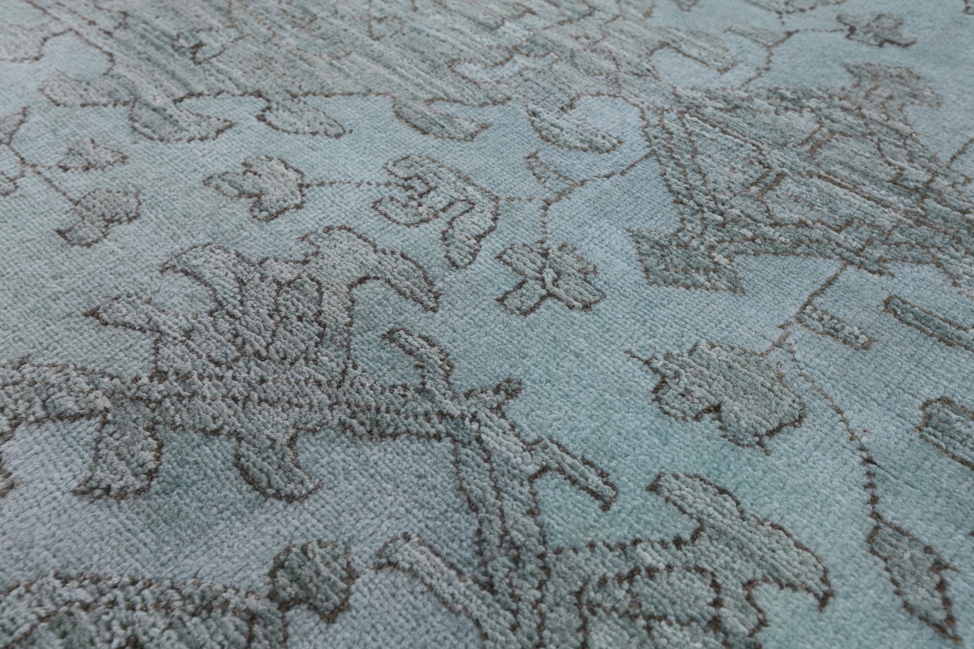 Full Pile Overdyed Hand Knotted Wool Rug - 6' 1" X 8' 6" - Golden Nile