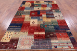 Tribal Persian Gabbeh Hand Knotted Wool Rug - 5' 7" X 7' 9" - Golden Nile