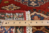 Red Super Kazak Handmade Wool Runner Rug - 2' 10" X 9' 2" - Golden Nile