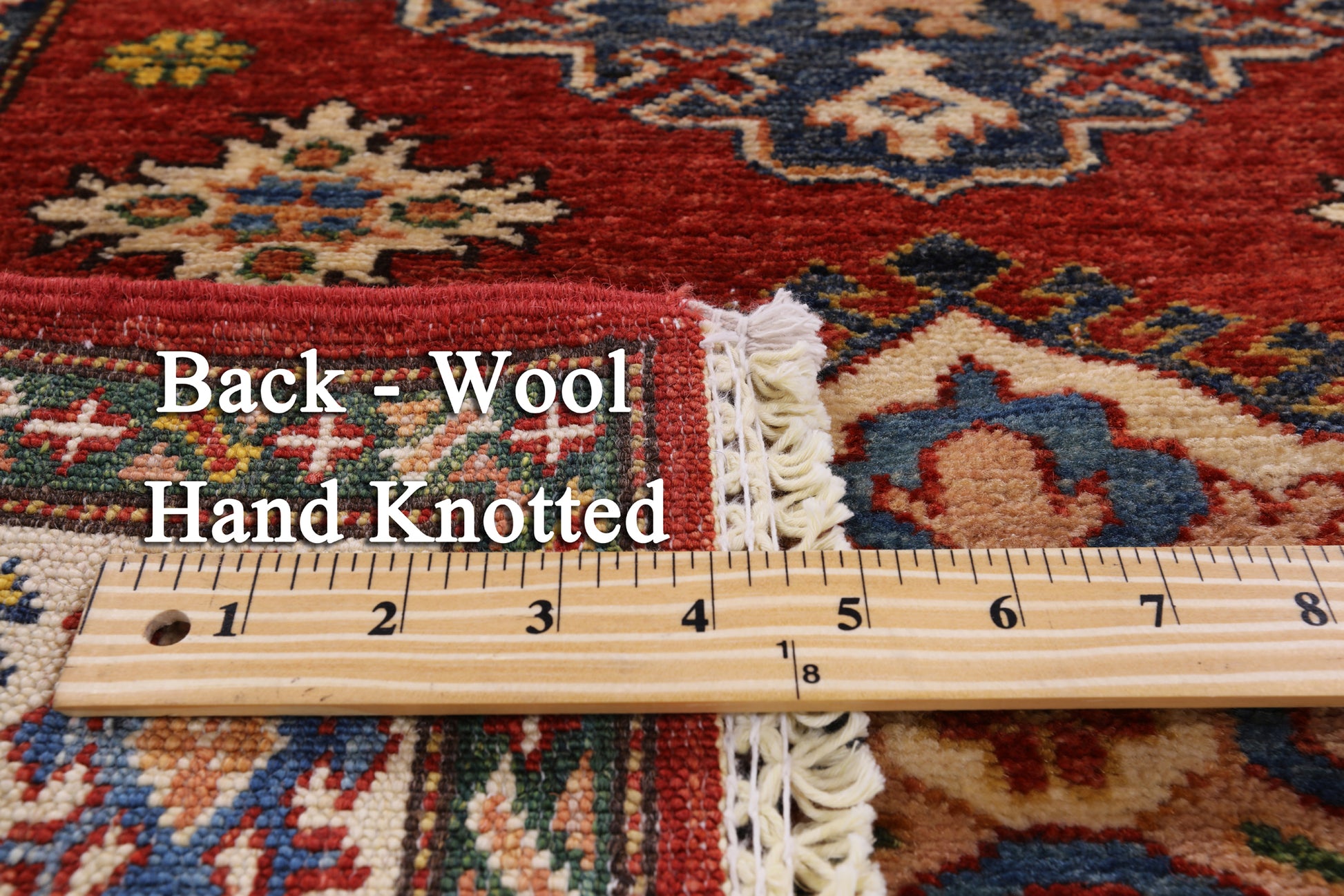 Red Super Kazak Handmade Wool Runner Rug - 2' 10" X 9' 2" - Golden Nile