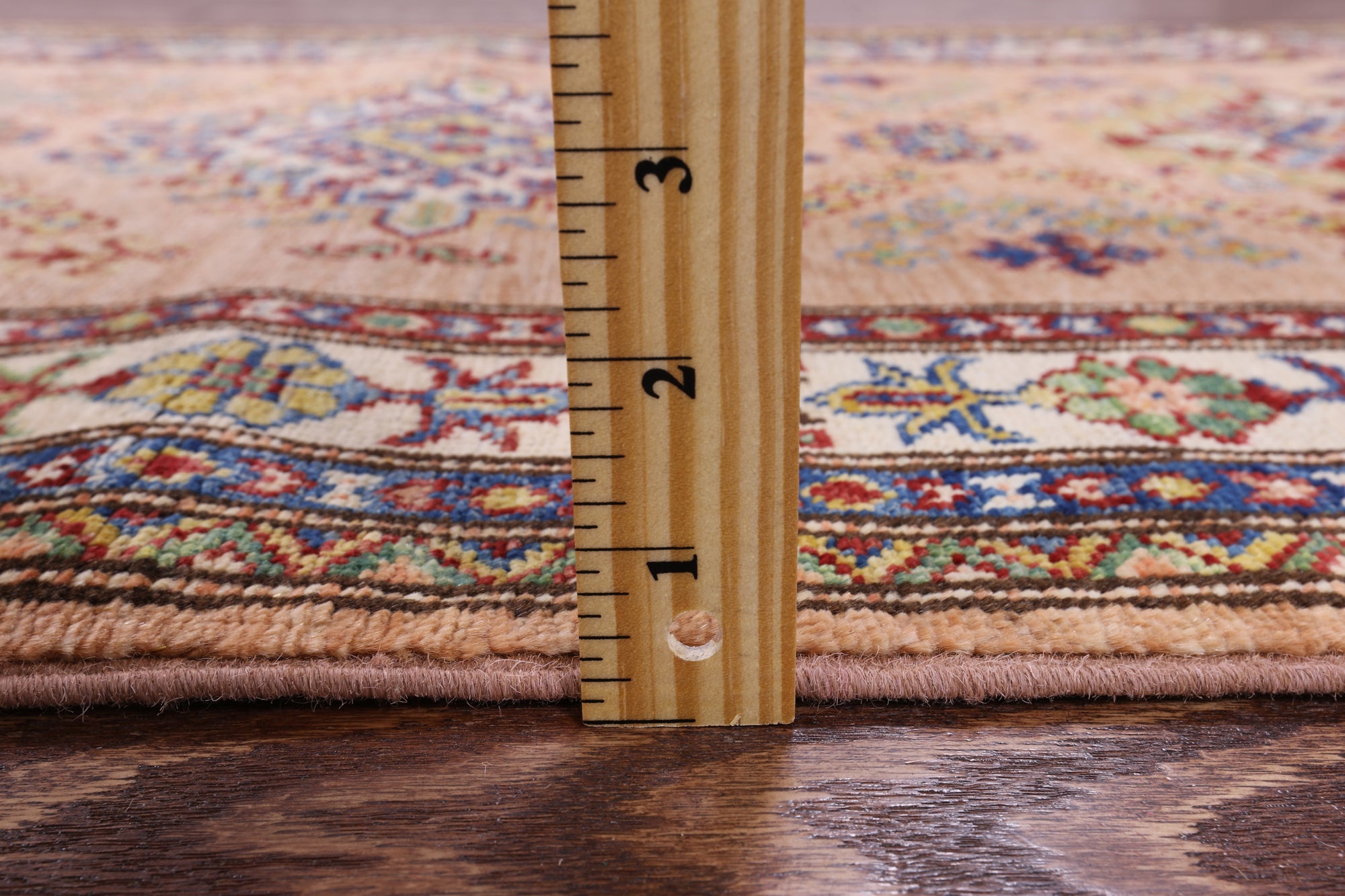 Super Kazak Handmade Wool Runner Rug - 2' 7" X 9' 9" - Golden Nile