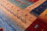 Tribal Persian Gabbeh Hand Knotted Wool Rug - 5' 8" X 7' 10" - Golden Nile