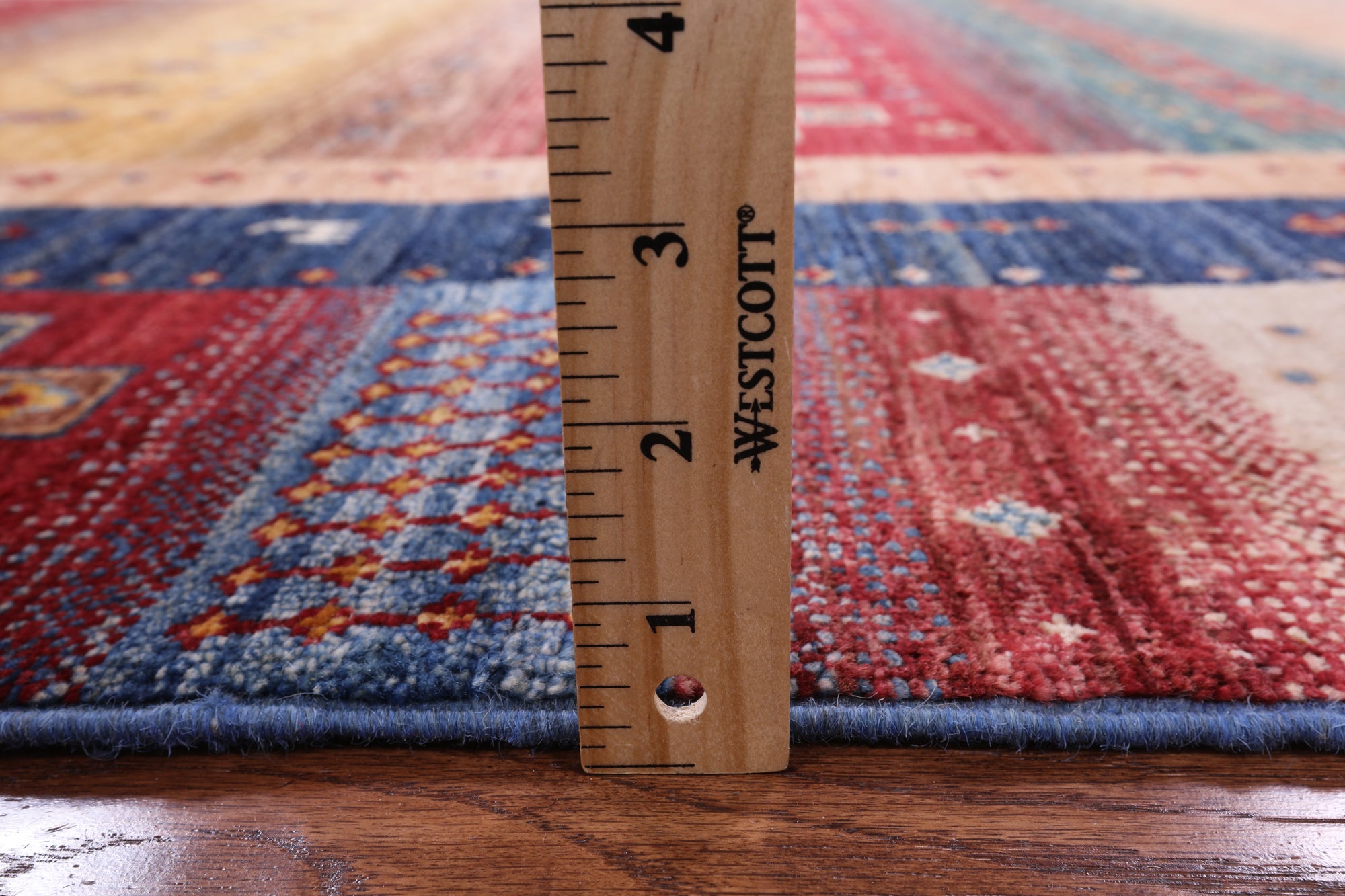 Tribal Persian Gabbeh Hand Knotted Wool Rug - 5' 8" X 7' 10" - Golden Nile