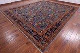Persian Fine Serapi Hand Knotted Wool Rug - 12' 0" X 14' 8" - Golden Nile