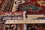 Red Fine Serapi Handmade Wool Rug - 9' 0" X 14' 9" - Golden Nile