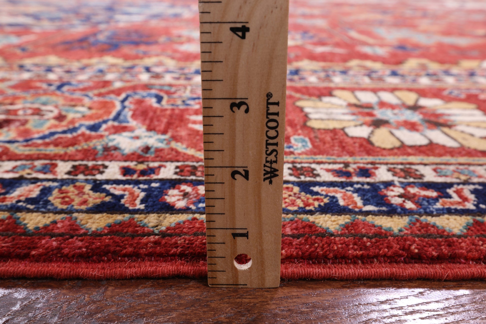 Red Fine Serapi Handmade Wool Rug - 9' 0" X 14' 9" - Golden Nile
