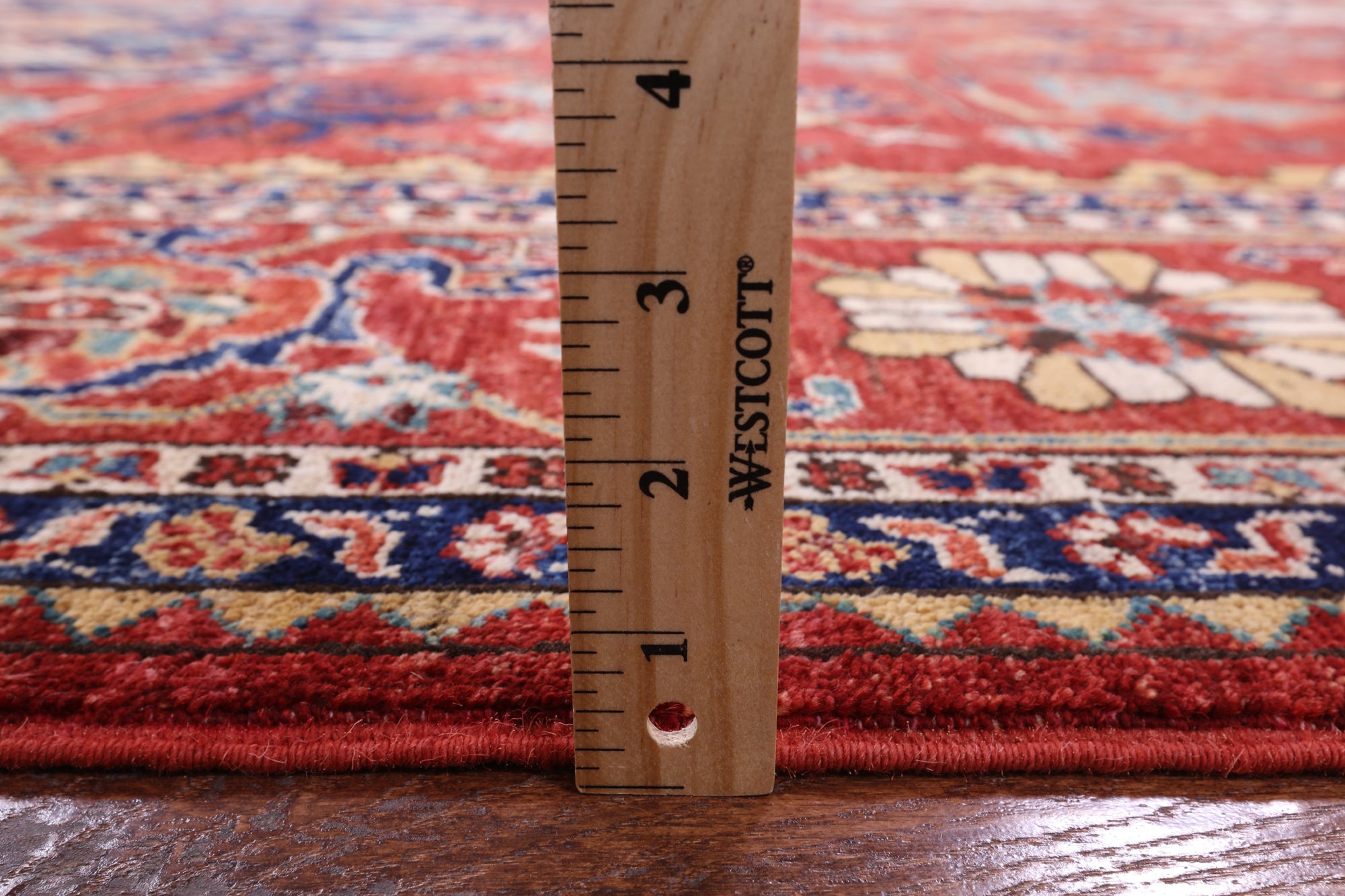 Red Fine Serapi Handmade Wool Rug - 9' 0" X 14' 9" - Golden Nile