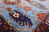 Blue Persian Fine Serapi Handmade Wool Runner Rug - 2' 9" X 9' 6" - Golden Nile