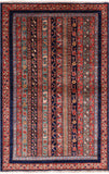 Shall Persian Gabbeh Hand Knotted Wool Rug - 3' 1" X 4' 10" - Golden Nile
