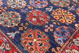 Turkmen Ersari Handmade Wool Rug - 3' 4" X 4' 10" - Golden Nile