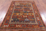 Persian Fine Serapi Hand Knotted Wool Rug - 5' X 7' - Golden Nile