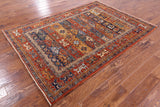 Persian Fine Serapi Hand Knotted Wool Rug - 5' X 7' - Golden Nile