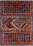 Persian Fine Serapi Handmade Wool Rug - 5' 10" X 8' 1" - Golden Nile