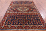Persian Fine Serapi Handmade Wool Rug - 5' 10" X 8' 1" - Golden Nile