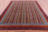Shall Persian Gabbeh Handmade Wool Rug - 7' 11" X 9' 7" - Golden Nile