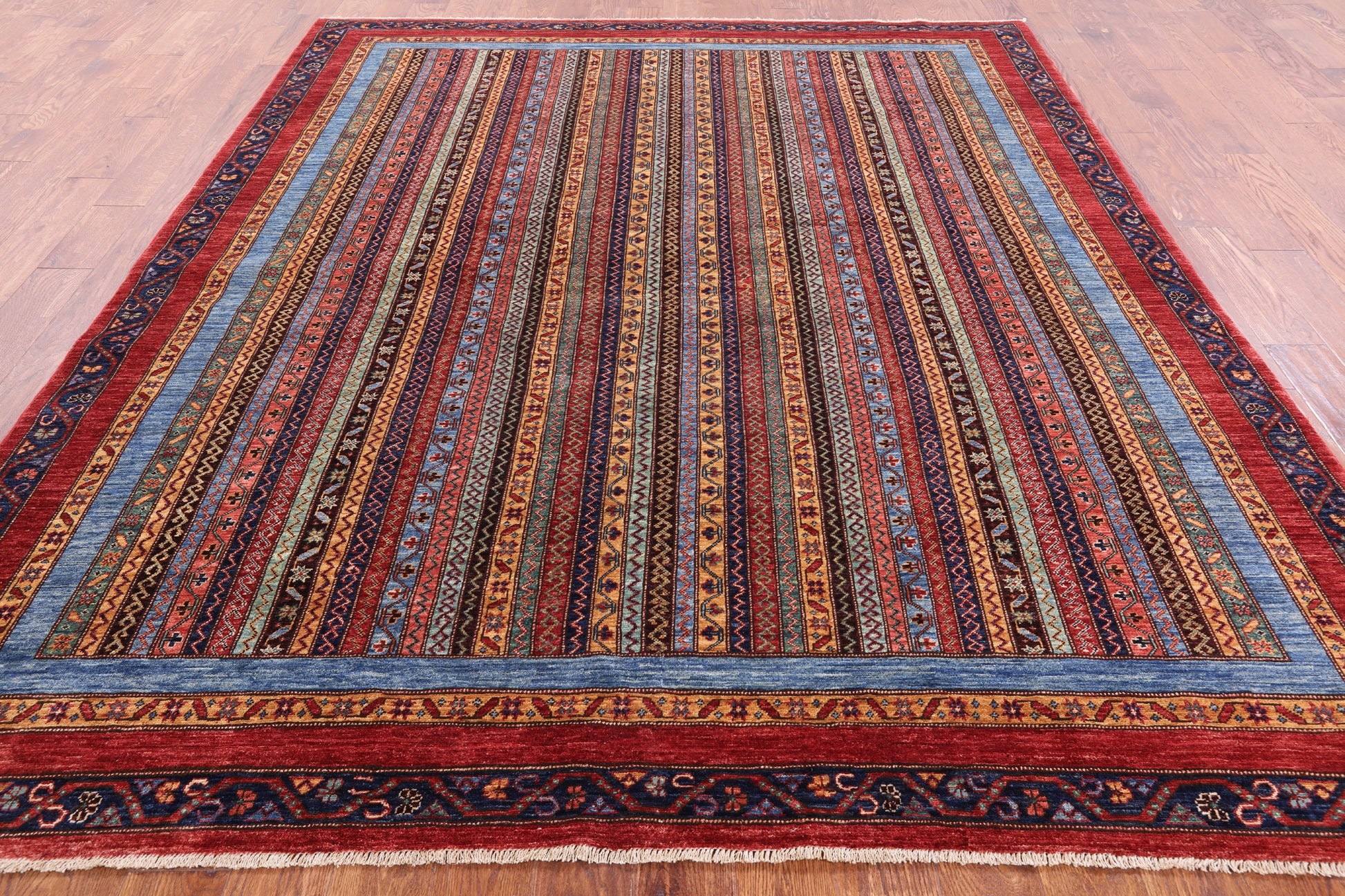 Shall Persian Gabbeh Handmade Wool Rug - 7' 11" X 9' 7" - Golden Nile