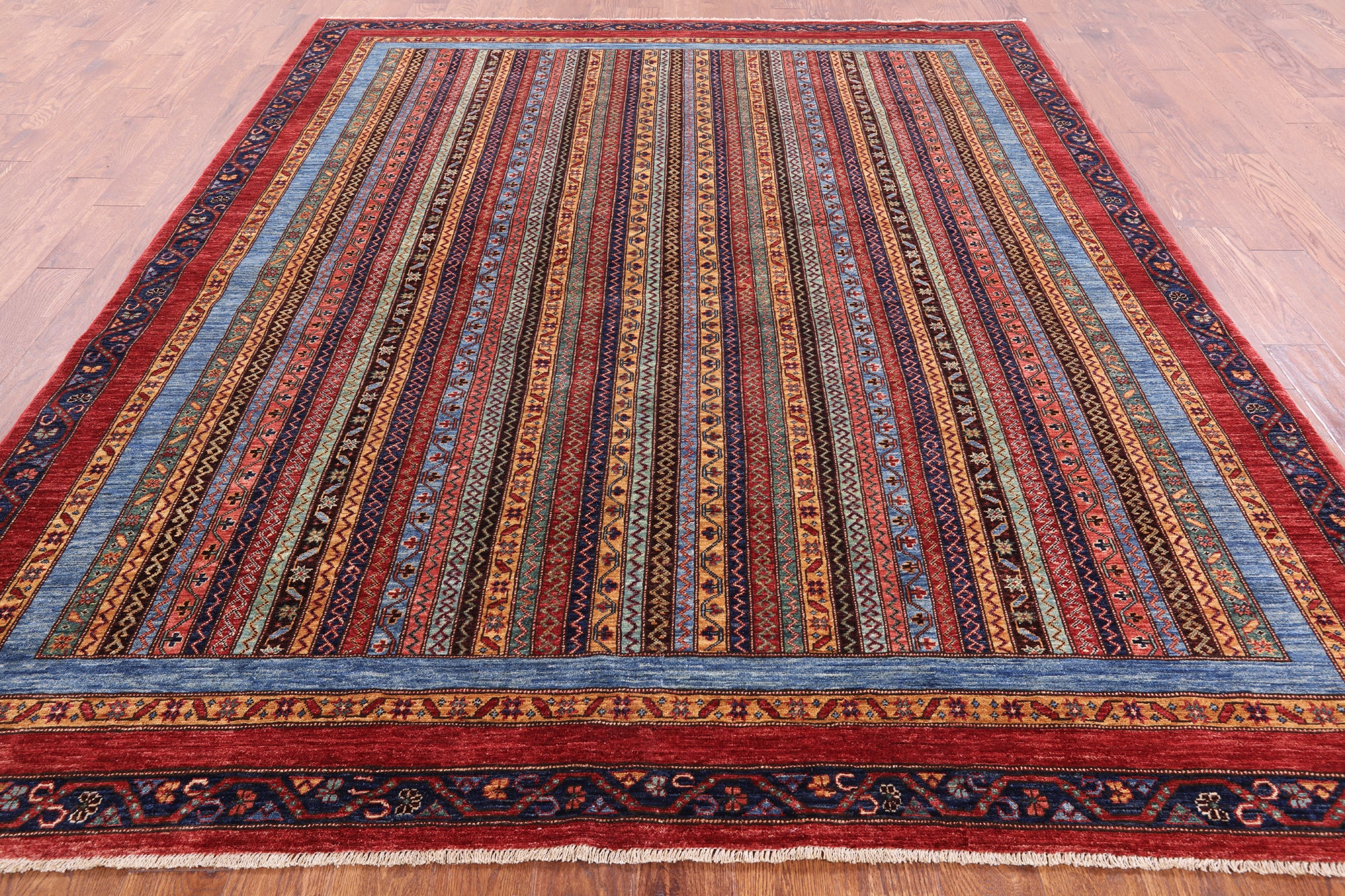 Shall Persian Gabbeh Handmade Wool Rug - 7' 11" X 9' 7" - Golden Nile