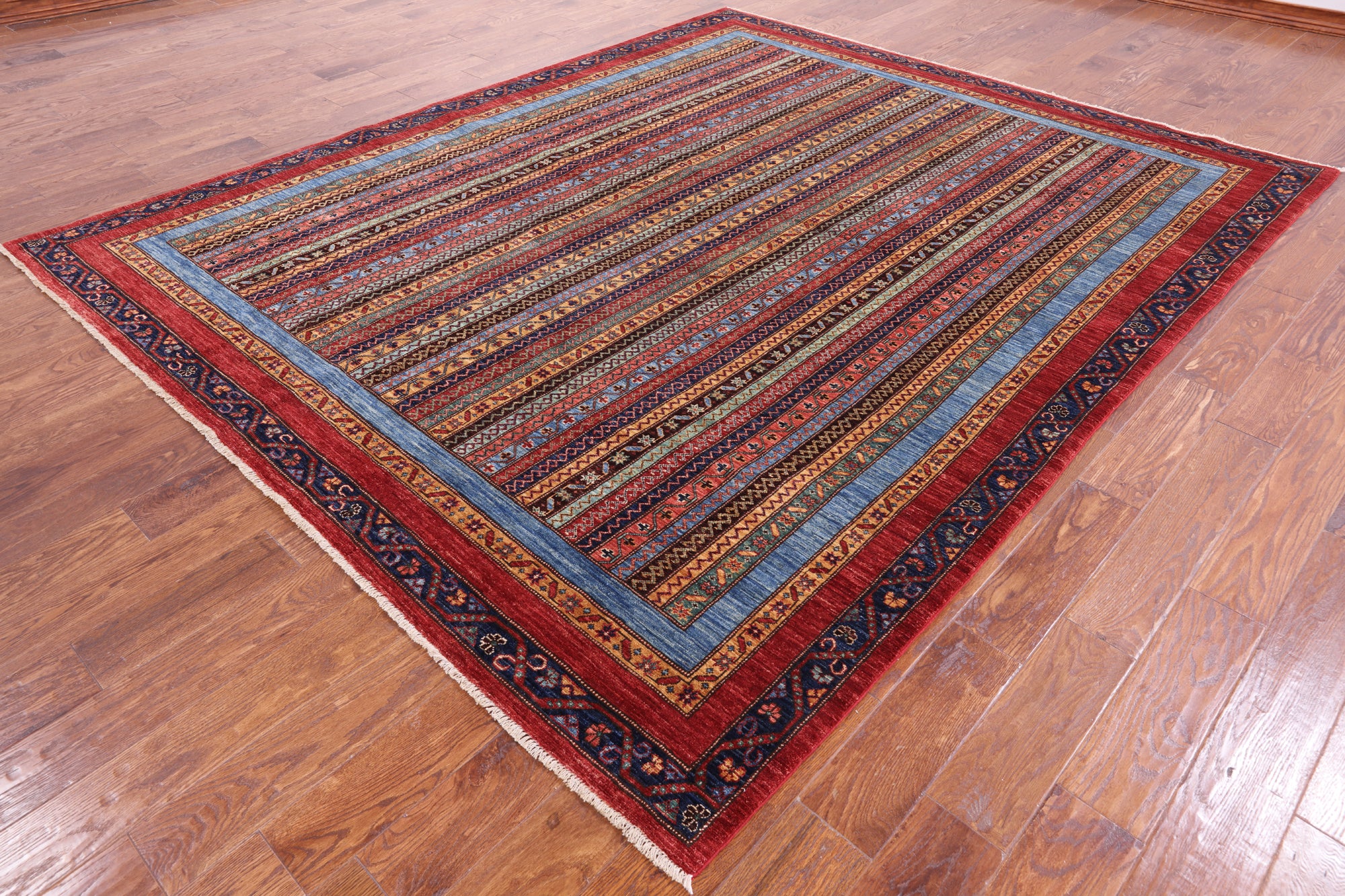 Shall Persian Gabbeh Handmade Wool Rug - 7' 11" X 9' 7" - Golden Nile