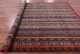 Shall Persian Gabbeh Handmade Wool Rug - 8' 4" X 11' 8" - Golden Nile