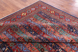 Shall Persian Gabbeh Hand Knotted Wool Rug - 8' 0" X 9' 9" - Golden Nile