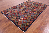 Shall Persian Gabbeh Hand Knotted Wool Rug - 5' 10" X 9' 3" - Golden Nile