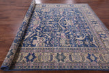Blue Persian Fine Serapi Handmade Wool Rug - 8' 3" X 9' 7" - Golden Nile