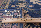 Blue Persian Fine Serapi Handmade Wool Rug - 8' 3" X 9' 7" - Golden Nile