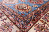 Blue Super Kazak Handmade Wool Rug - 9' 10" X 13' 6" - Golden Nile