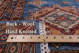 Blue Super Kazak Handmade Wool Rug - 9' 10" X 13' 6" - Golden Nile