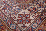 Blue Super Kazak Hand Knotted Wool Rug - 8' 11" X 12' 2" - Golden Nile