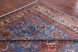 Blue Super Kazak Hand Knotted Wool Rug - 8' 11" X 12' 2" - Golden Nile