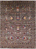 Peshawar Hand Knotted Wool Rug - 8' 0" X 10' 6" - Golden Nile