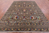 Peshawar Hand Knotted Wool Rug - 8' 0" X 10' 6" - Golden Nile