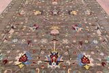 Peshawar Hand Knotted Wool Rug - 8' 0" X 10' 6" - Golden Nile