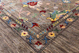 Peshawar Hand Knotted Wool Rug - 8' 0" X 10' 6" - Golden Nile
