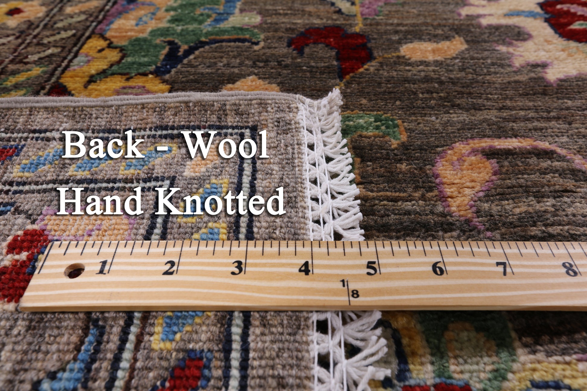 Peshawar Hand Knotted Wool Rug - 8' 0" X 10' 6" - Golden Nile