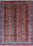 Shall Persian Gabbeh Hand Knotted Wool Rug - 4' 10" X 6' 8" - Golden Nile