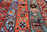 Shall Persian Gabbeh Hand Knotted Wool Rug - 4' 10" X 6' 8" - Golden Nile