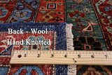 Shall Persian Gabbeh Hand Knotted Wool Rug - 4' 10" X 6' 8" - Golden Nile