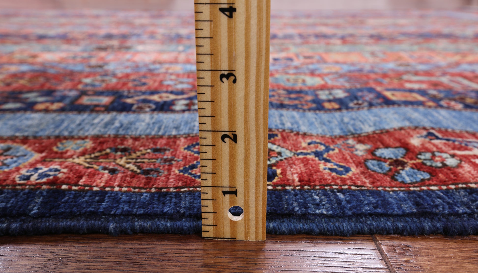 Shall Persian Gabbeh Hand Knotted Wool Rug - 4' 10" X 6' 8" - Golden Nile