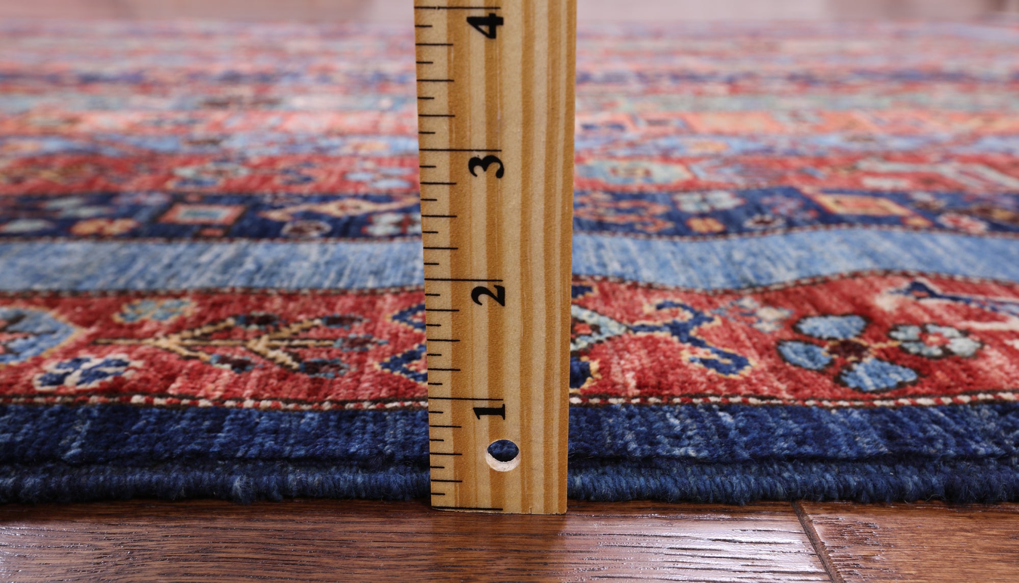 Shall Persian Gabbeh Hand Knotted Wool Rug - 4' 10" X 6' 8" - Golden Nile